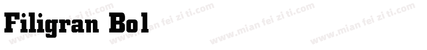 Filigran Bold字体转换